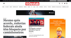 Desktop Screenshot of destakjornal.com.br