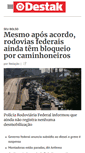 Mobile Screenshot of destakjornal.com.br